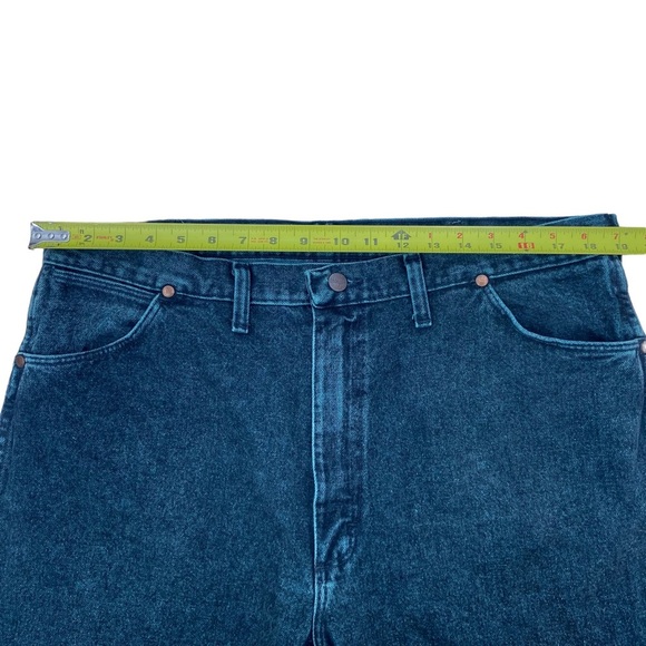 Vintage Wrangler Acid Wash Green Jeans Made in USA Men's Size 40x30 - Picture 5 of 7